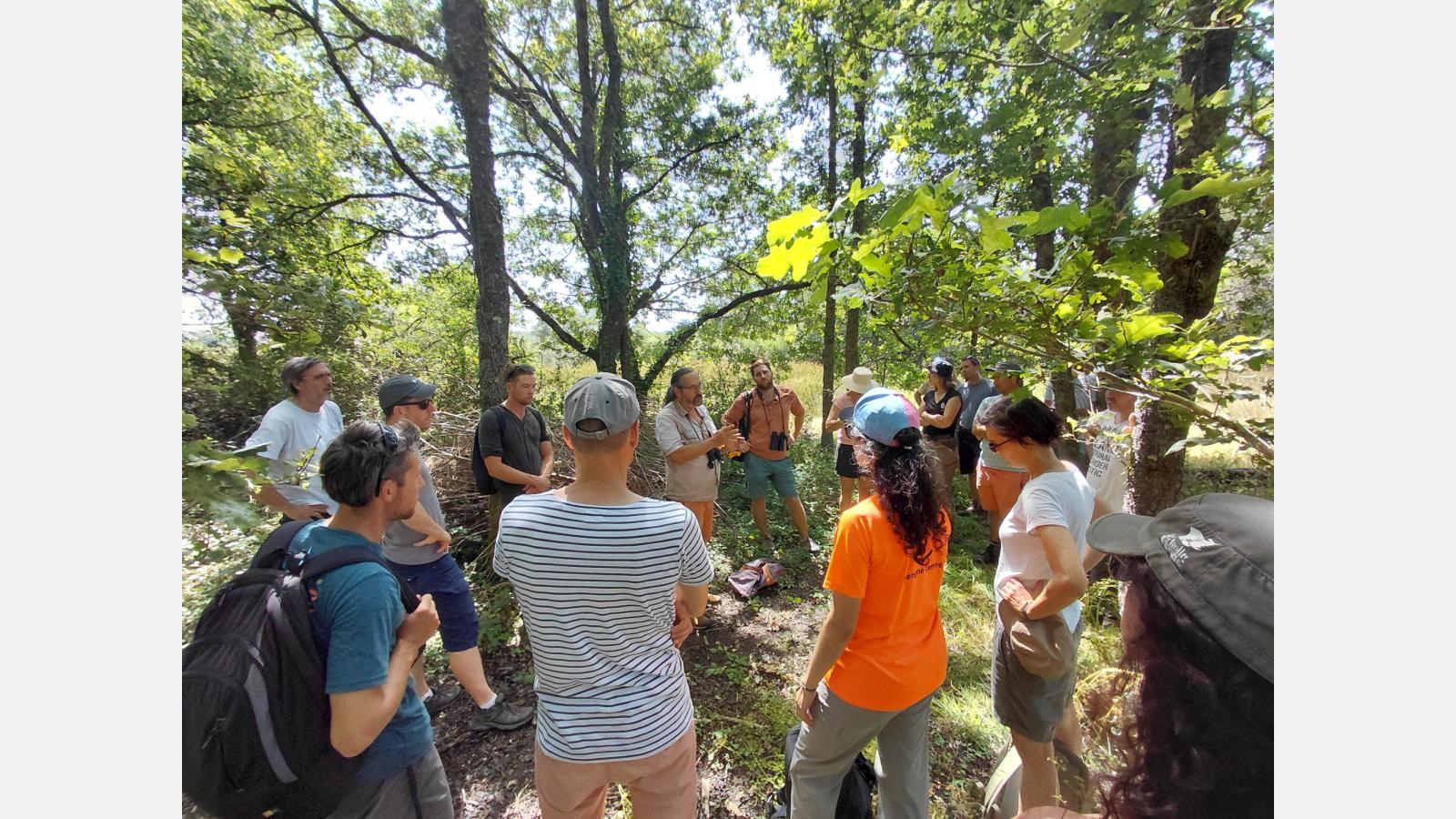 Visite terrain sur le site des landes de Kercadoret ©M.Peron - EPAGA